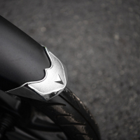 Đổ kiểu ốp xi inox - carbon cho xe vision  2014 đen 2019
