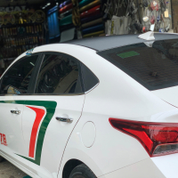 Decal nhôm xước đen thật chất Huynhdai Accent