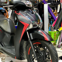 Wrap nhôm mờ cao cấp - Tem nổi Uv cho xe Sh 2019