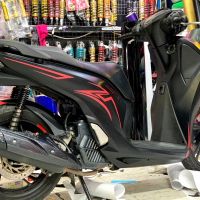 Wrap nhôm mờ cao cấp - Tem nổi Uv cho xe Sh 2019