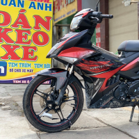 Tem trùm nhôm bóng cho exciter đỏ đen