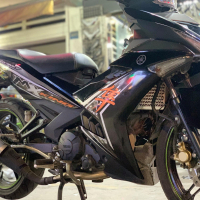 Tem trùm Mx Hayabusa đen bóng cho exciter 150 Mx king