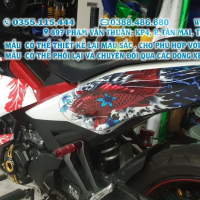 TEM ĐẸP EXCITER 150    SAMURAI TRẮNG ĐỎ