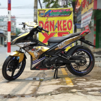 Decal Tem exciter150 vàng đen  độ  the maniac
