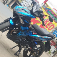 TEM ĐẸP EXCITER 150 candy xanh đen