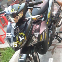 TEM ĐẸP EXCITER 150 đen nhám