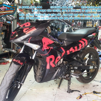 TEM ĐẸP EXCITER 150 redbull đỏ đen