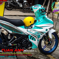 TEM XE EXCITER 150 – 670 – THIẾT KẾ Y15ZR XANH NGỌC TRẮNG