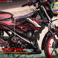 Tem Rời  Xe Raider Đỏ Đen  racing