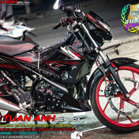 Tem Rời  Xe Raider Đỏ Đen  racing