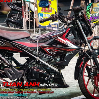 Tem Rời  Xe Raider Đỏ Đen  racing