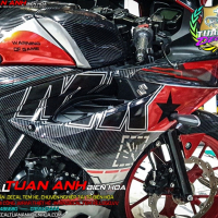 Tem Xe Suzuki GSX R150 Đỏ Đen  MX CARBON