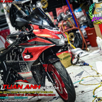 Tem Xe Suzuki GSX R150 Đỏ Đen  MX CARBON