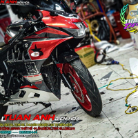 Tem Xe Suzuki GSX R150 Đỏ Đen  MX CARBON