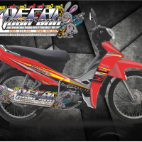 Tem xe sirius spark đỏ đen