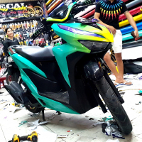 Tem trùm đổi màu xe Vario 150 tone màu cực độc