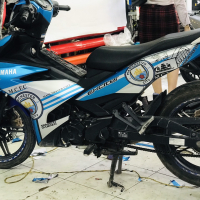 TEM ĐẸP EXCITER 150 manchester xanh bạc