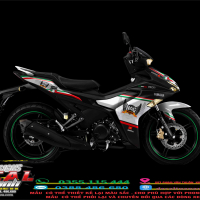 TEM TRÙM EXCITER  150 ( BẢN TRẮNG ĐEN ) HAG 04