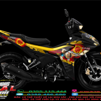 TEM ĐẸP EXCITER 155 NEW  samurai king vàng đen