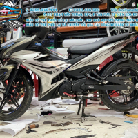 TEM ĐẸP EXCITER 150 mx king đen bạc