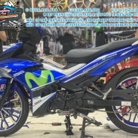 TEM ĐẸP EXCITER 150 trắng xanh gp
