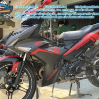 TEM ĐẸP EXCITER 150 đỏ đen nhám 2