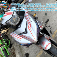 TEM ĐẸP EXCITER 150   chỉ đỏ bạc candy