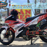 TEM ĐẸP EXCITER 150 trắng đỏ  yamaha