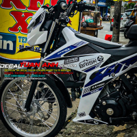 TEM SATRIA  TRẮNG XANH   ĐƠN GIẢN MÀ ĐẸP