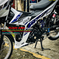 TEM SATRIA  TRẮNG XANH   ĐƠN GIẢN MÀ ĐẸP