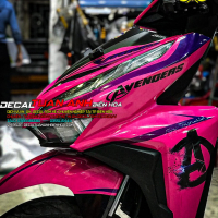 Tem Trùm Vario Màu Hồng Kêt Hợp Tem  logo Avenger