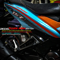 Tem Xe Exciter 150 Xanh Đen Cam Mx - King