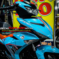Tem Xe Exciter 150 Xanh Đen Cam Mx - King