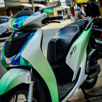 Tem Trùm 2 màu xanh trắng sh 150 - 2019