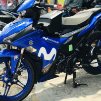 TEM ĐẸP EXCITER 155 NEW  monter xanh  trắng