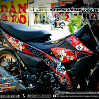 TEM SATRIA RAIDER  150   crom7 MÀU