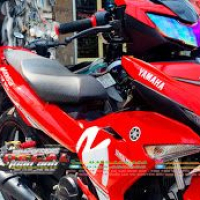 Tem Trùm Exciter 150 Đỏ Trắng Đơn Giản Chất Liệu Diamon