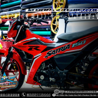 TEM SATRIA  150   ĐỎ ĐEN
