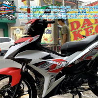 TEM ĐẸP EXCITER 150 trắng đỏ 2