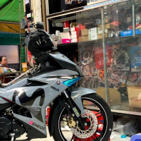 TEM ĐẸP EXCITER 150 movi xám xi măng