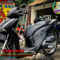 Tem Xe Honda SH Nhôm Xước Màu ĐEN ÁNH ĐIAMON