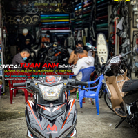 Tem Trùm Exciter 150 Movistar màu  Cam Đen