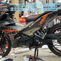 TEM ĐẸP EXCITER 150 cam đen  2