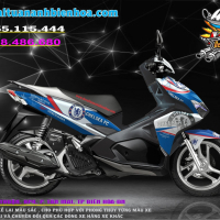 tem xe ARIBLADE 2016-2019 trắng xanh chealsea
