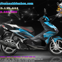 tem xe ARIBLADE 2016-2019 xanh đen brembo