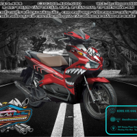 TEM TRUM AIR BLADE 2020 cá mập ĐỎ ĐEN