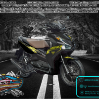 TEM TRUM AIR BLADE 2020 chỉ vàng đen