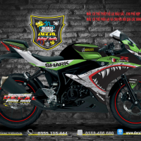 Tem xe GSX 150 cá mập xanh