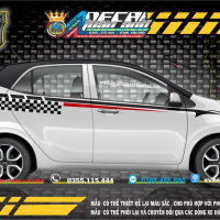 DECAL KIA MONING   03  CHỈ CARO