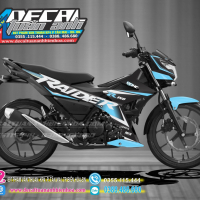 TEM RAIDER 150  xanh đen